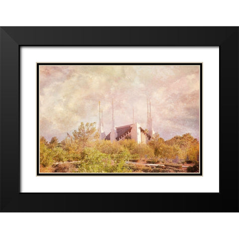 Las Vegas Temple II Black Modern Wood Framed Art Print with Double Matting by Murdock, Ramona