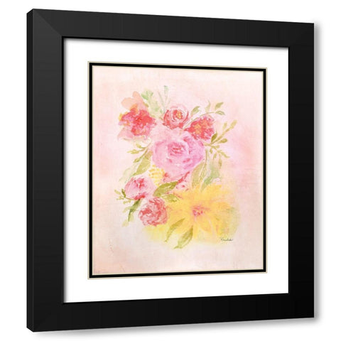 Blooms No. 1 Black Modern Wood Framed Art Print with Double Matting by Murdock, Ramona