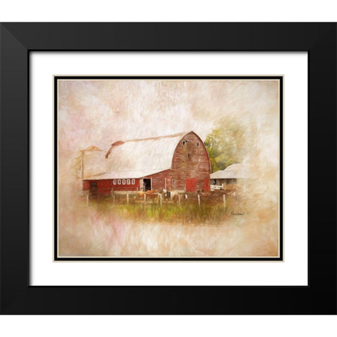 Sullys Barn Black Modern Wood Framed Art Print with Double Matting by Murdock, Ramona