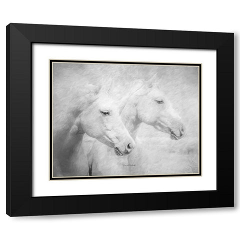 Side by Side Black Modern Wood Framed Art Print with Double Matting by Murdock, Ramona