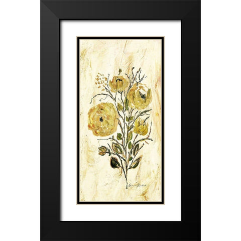 Golden Glitter Spray Black Modern Wood Framed Art Print with Double Matting by Murdock, Ramona