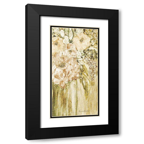 Golden Glitter Vase No. 2 Black Modern Wood Framed Art Print with Double Matting by Murdock, Ramona