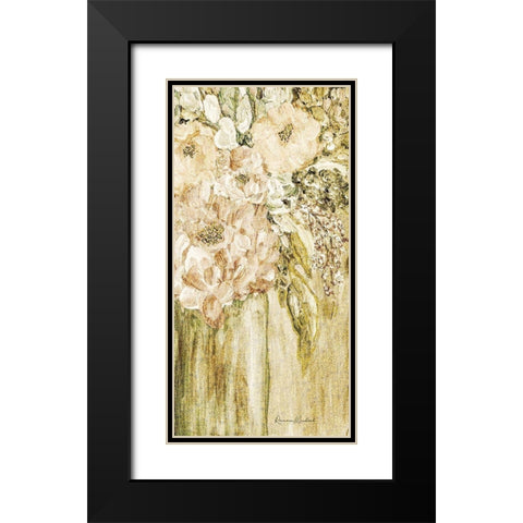 Golden Glitter Vase No. 2 Black Modern Wood Framed Art Print with Double Matting by Murdock, Ramona
