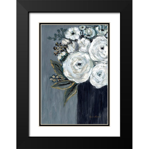 Moonlight Bouquet I Black Modern Wood Framed Art Print with Double Matting by Murdock, Ramona