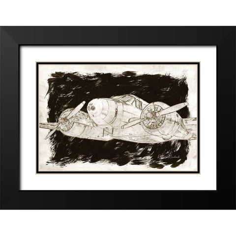 Flying High Black Modern Wood Framed Art Print with Double Matting by Murdock, Ramona