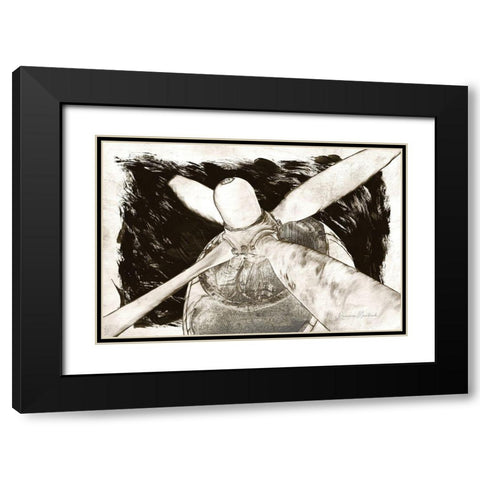 Prop I Black Modern Wood Framed Art Print with Double Matting by Murdock, Ramona