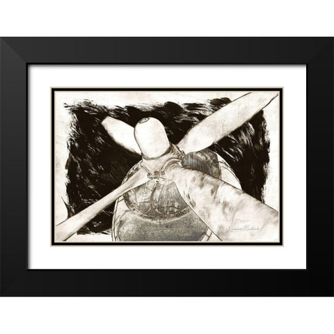 Prop I Black Modern Wood Framed Art Print with Double Matting by Murdock, Ramona