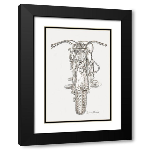 Upstanding Cycle II Black Modern Wood Framed Art Print with Double Matting by Murdock, Ramona