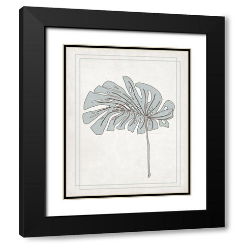 Tropical Monstera IV Black Modern Wood Framed Art Print with Double Matting by Murdock, Ramona