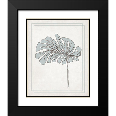 Tropical Monstera IV Black Modern Wood Framed Art Print with Double Matting by Murdock, Ramona