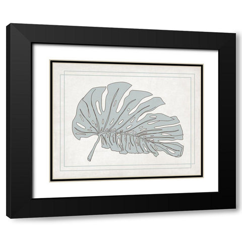 Tropical Monstera II Black Modern Wood Framed Art Print with Double Matting by Murdock, Ramona