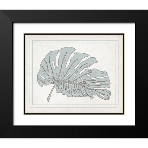 Tropical Monstera II Black Modern Wood Framed Art Print with Double Matting by Murdock, Ramona