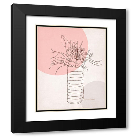 Spotlight on Vase I Black Modern Wood Framed Art Print with Double Matting by Murdock, Ramona