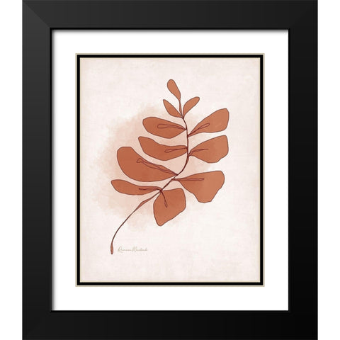 Abstract Twig II Black Modern Wood Framed Art Print with Double Matting by Murdock, Ramona