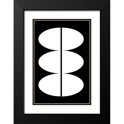 Bumps on a Log Black Modern Wood Framed Art Print with Double Matting by Murdock, Ramona