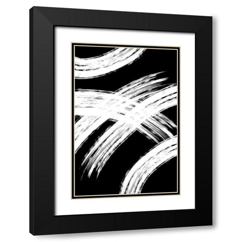 Swashbuckles Black Modern Wood Framed Art Print with Double Matting by Murdock, Ramona