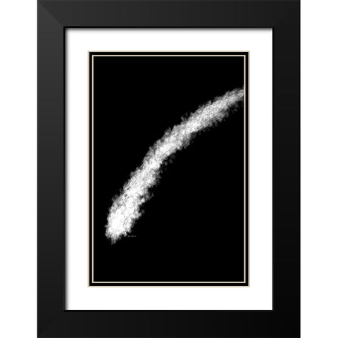Comet Black Modern Wood Framed Art Print with Double Matting by Murdock, Ramona