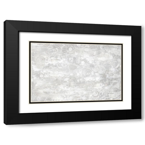 Frosty Abstract II Black Modern Wood Framed Art Print with Double Matting by Murdock, Ramona
