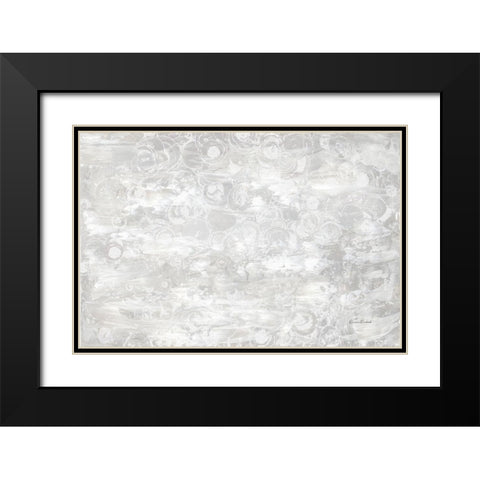 Frosty Abstract II Black Modern Wood Framed Art Print with Double Matting by Murdock, Ramona