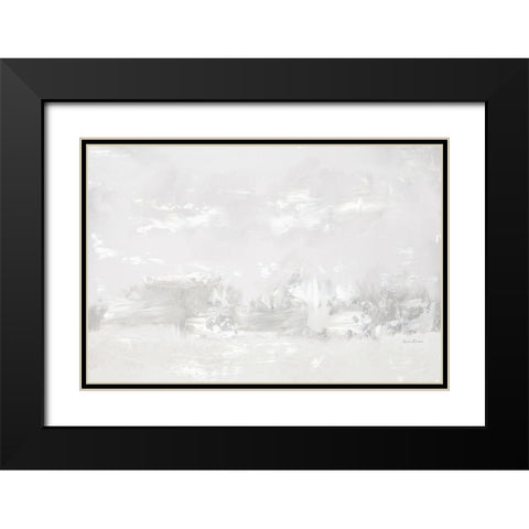 Neutral Abstract I Black Modern Wood Framed Art Print with Double Matting by Murdock, Ramona