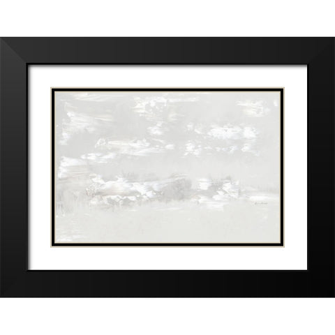 Neutral Abstract II Black Modern Wood Framed Art Print with Double Matting by Murdock, Ramona