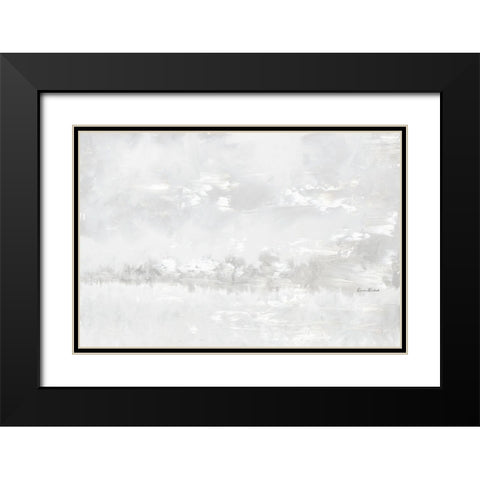 Neutral Abstract III Black Modern Wood Framed Art Print with Double Matting by Murdock, Ramona
