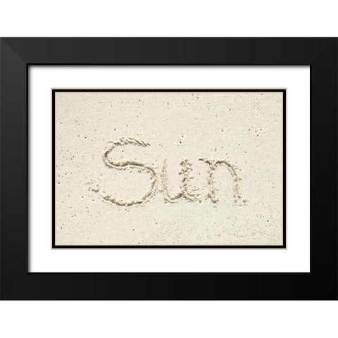Sun Black Modern Wood Framed Art Print with Double Matting by Murdock, Ramona