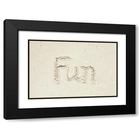 Fun Black Modern Wood Framed Art Print with Double Matting by Murdock, Ramona
