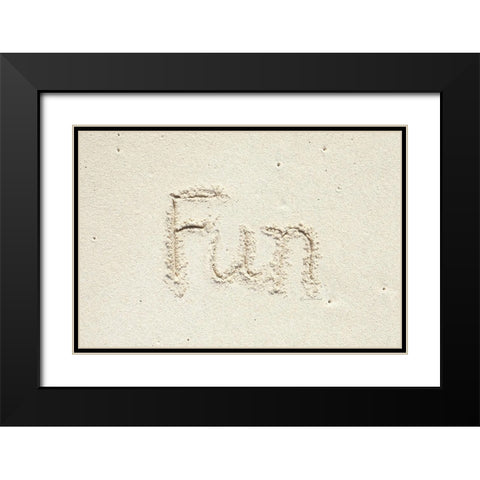 Fun Black Modern Wood Framed Art Print with Double Matting by Murdock, Ramona