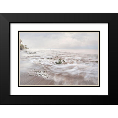 Seaside Sanctuary Black Modern Wood Framed Art Print with Double Matting by Murdock, Ramona
