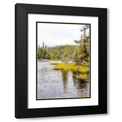 High Country Vista No. 1 Black Modern Wood Framed Art Print with Double Matting by Murdock, Ramona