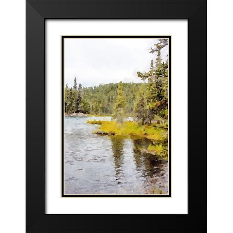 High Country Vista No. 1 Black Modern Wood Framed Art Print with Double Matting by Murdock, Ramona