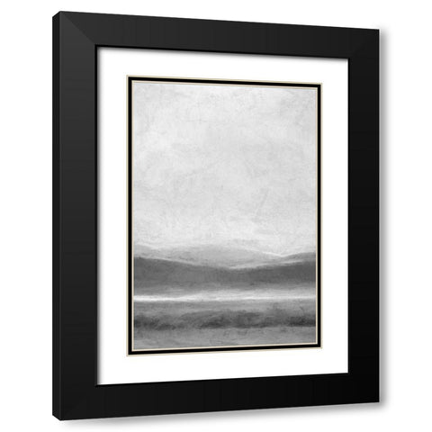 Distant Hills Black Modern Wood Framed Art Print with Double Matting by Murdock, Ramona