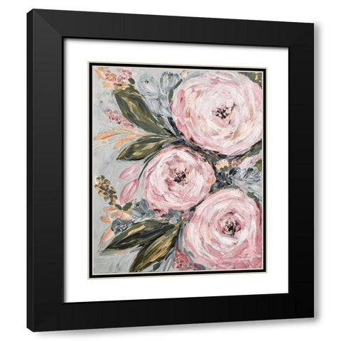 Garden Glories No. 1 Black Modern Wood Framed Art Print with Double Matting by Murdock, Ramona