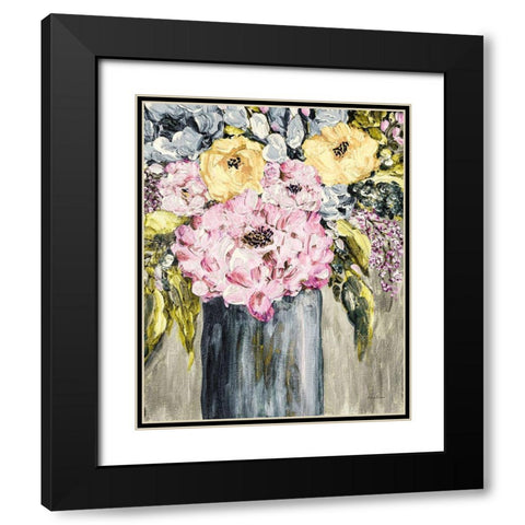 Garden Glories No. 5 Black Modern Wood Framed Art Print with Double Matting by Murdock, Ramona