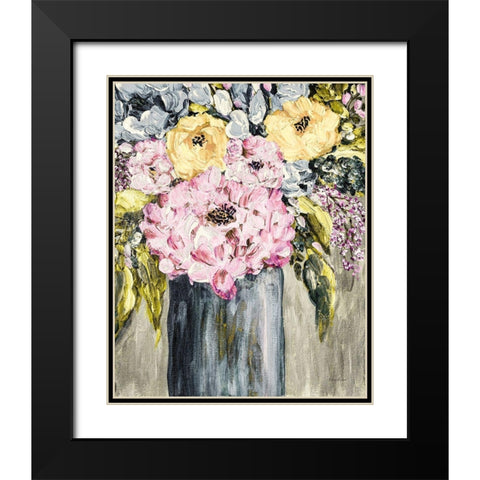 Garden Glories No. 5 Black Modern Wood Framed Art Print with Double Matting by Murdock, Ramona