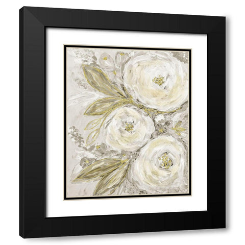 Glitter Garden No. 3 Black Modern Wood Framed Art Print with Double Matting by Murdock, Ramona
