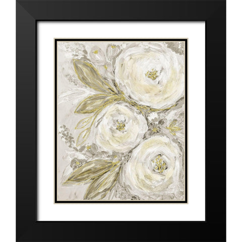 Glitter Garden No. 3 Black Modern Wood Framed Art Print with Double Matting by Murdock, Ramona