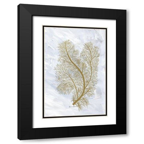 Feathery Sea Fern I Black Modern Wood Framed Art Print with Double Matting by Murdock, Ramona