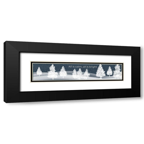 Calm Night Black Modern Wood Framed Art Print with Double Matting by Murdock, Ramona