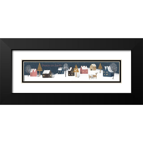 Peace on Earth Black Modern Wood Framed Art Print with Double Matting by Murdock, Ramona