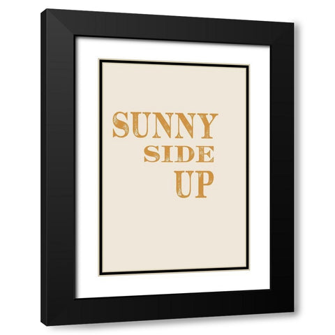 Sunny Side Up No. 1 Black Modern Wood Framed Art Print with Double Matting by Murdock, Ramona