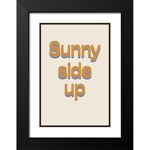 Sunny Side Up No. 3 Black Modern Wood Framed Art Print with Double Matting by Murdock, Ramona