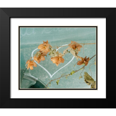 Hearts Entwined Black Modern Wood Framed Art Print with Double Matting by Murdock, Ramona