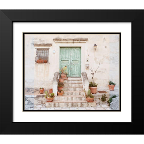 Sassi Italy Doorway II Black Modern Wood Framed Art Print with Double Matting by Murdock, Ramona