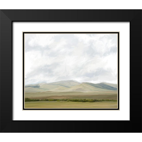 Montana Refuge Black Modern Wood Framed Art Print with Double Matting by Murdock, Ramona