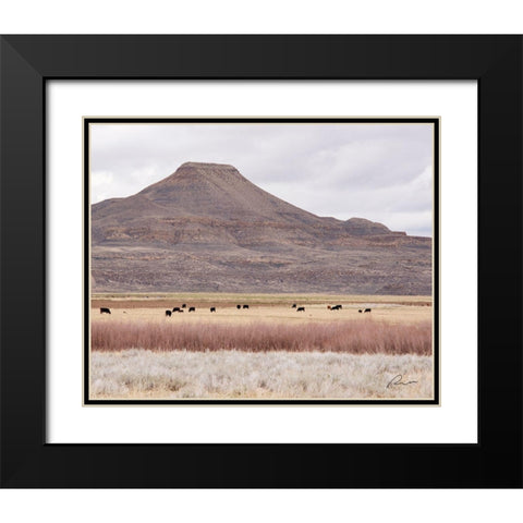 Pasture Land Black Modern Wood Framed Art Print with Double Matting by Murdock, Ramona