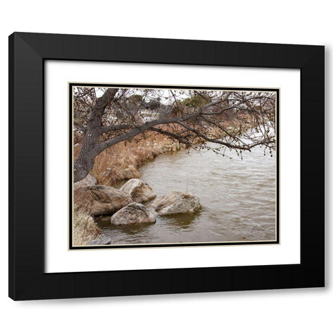 The Swimming Hole Black Modern Wood Framed Art Print with Double Matting by Murdock, Ramona
