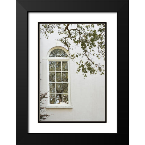 Charleston Garden Windows II Black Modern Wood Framed Art Print with Double Matting by Murdock, Ramona