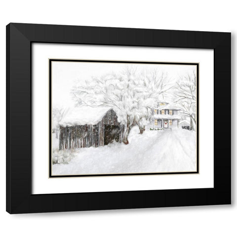 Home for the Holidays Black Modern Wood Framed Art Print with Double Matting by Murdock, Ramona